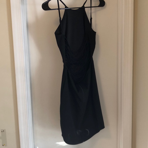 Black slit back dress - Picture 2 of 5